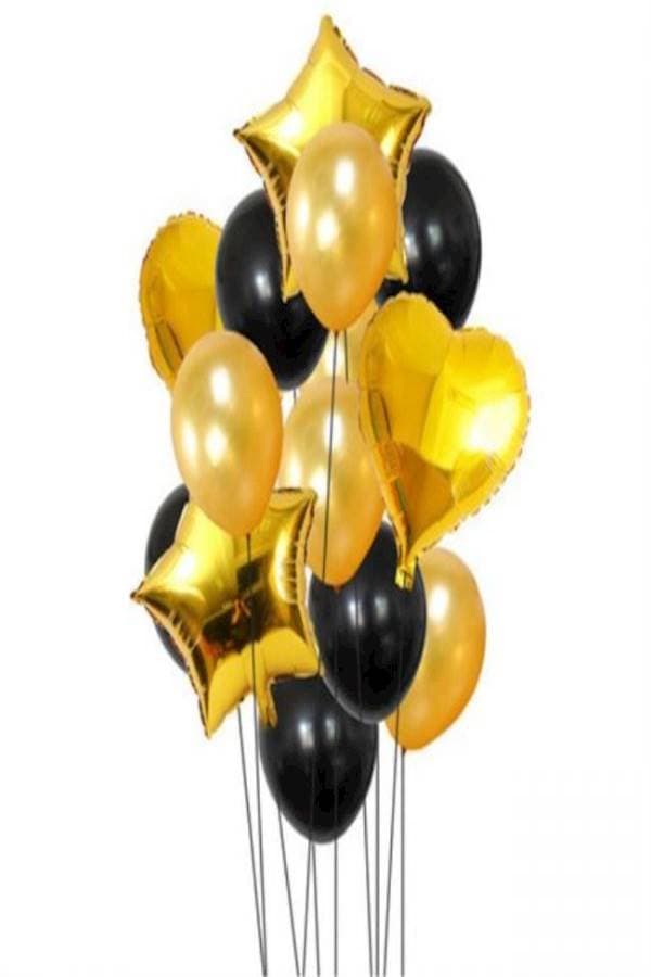14-Piece Heart Balloon Foil Balloons