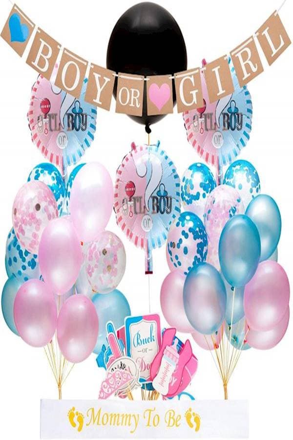64-Piece Gender Reveal Party Attractive And Decorative Balloons Authentic
