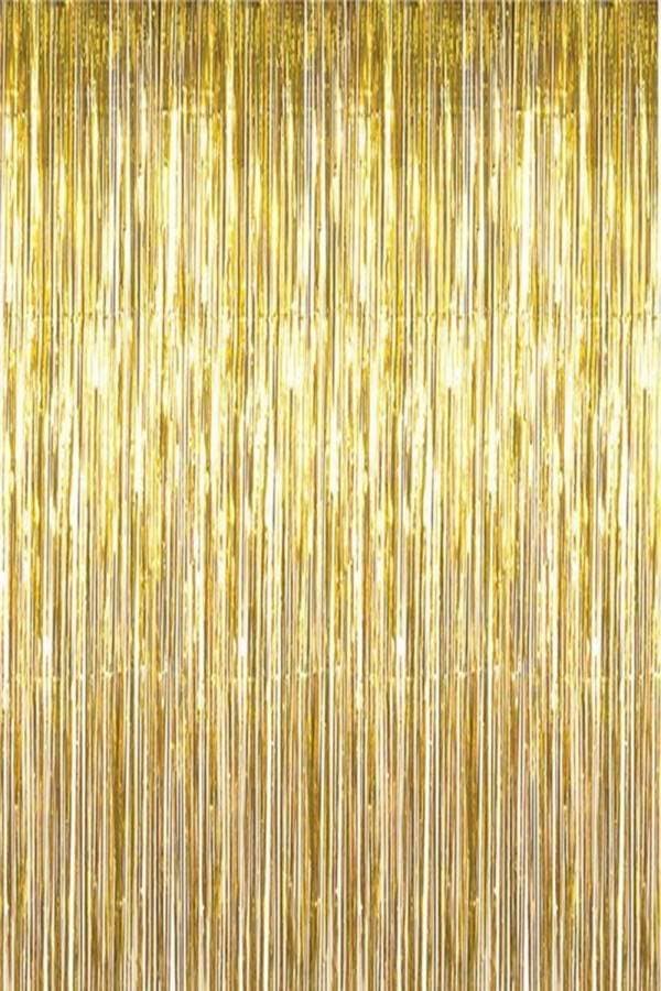 Party Gold Foil Metallic Curtain