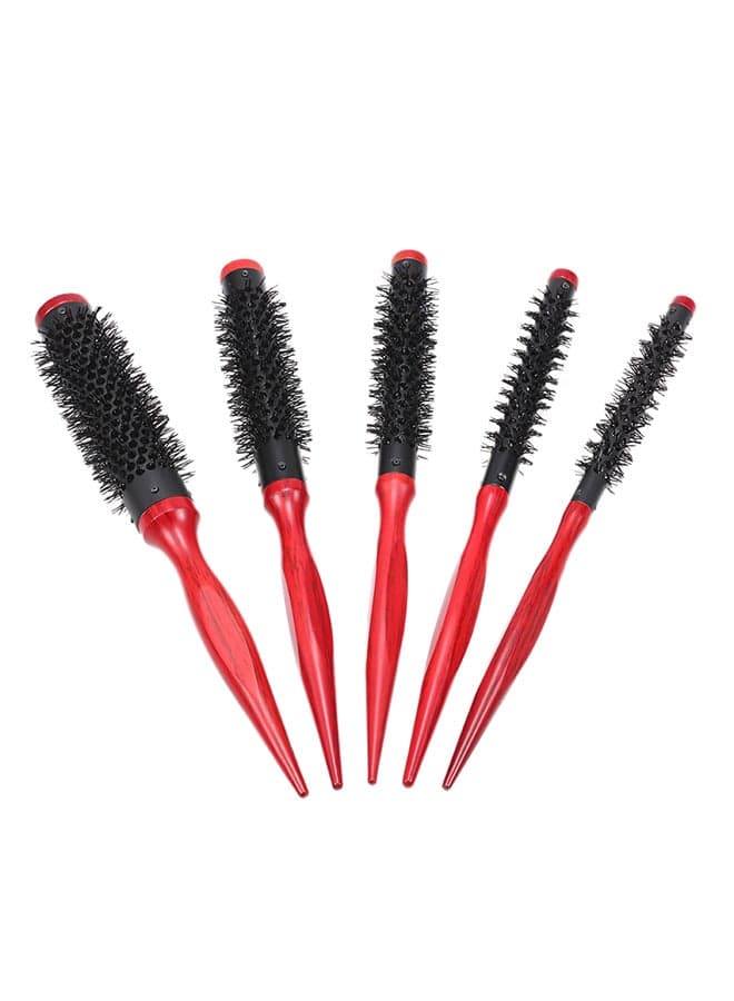 Round Brush Roller Comb Red/Black 15mm