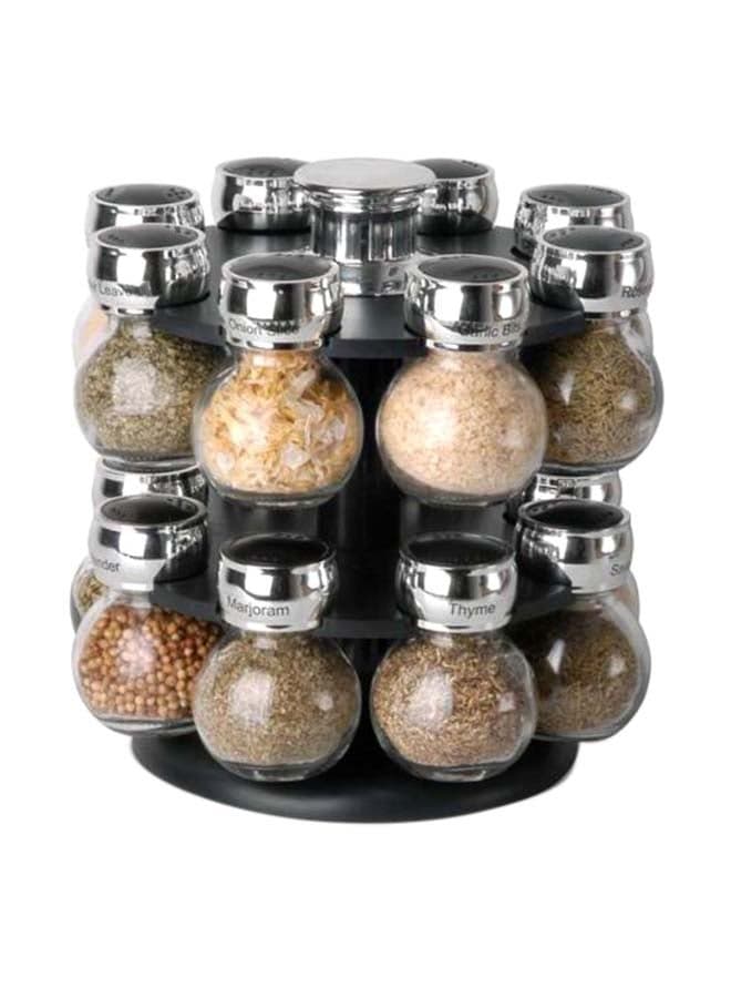 16-Piece Jars Spice Rack Set