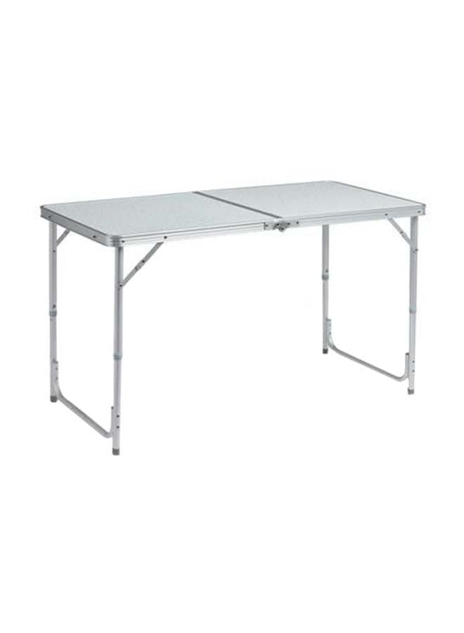 Folding Picnic Trestle Portable Table Silver 20x60x54cm