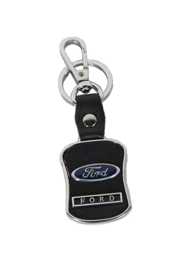 Leather Keychain With Ford Car Logo