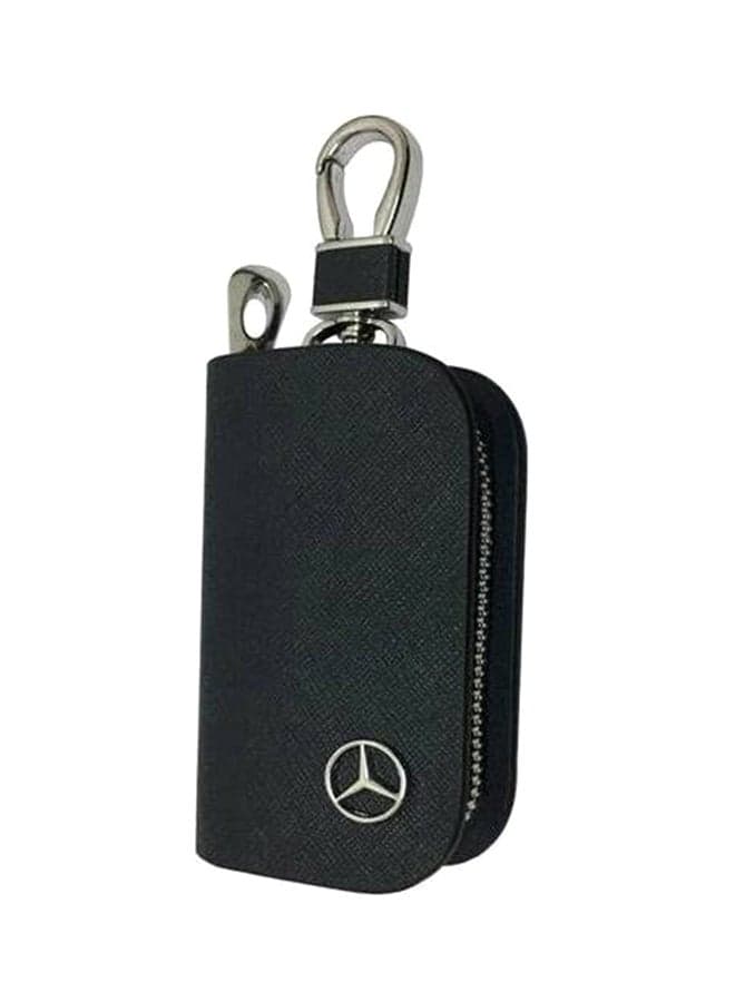 Leather Car Key Wallet Zipper Case Key Chain