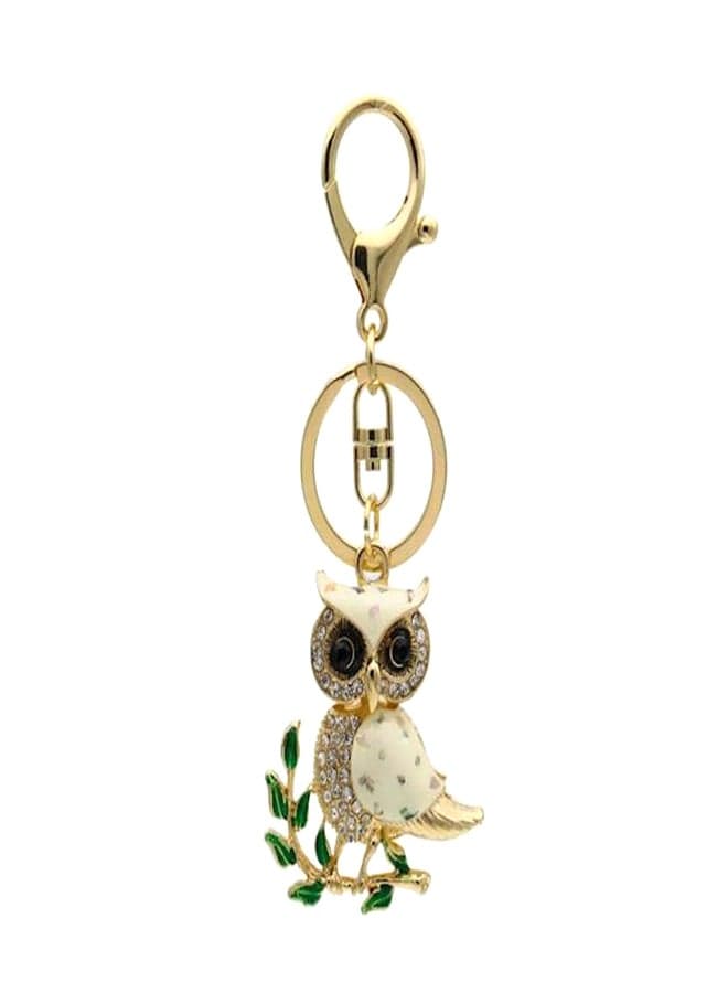 Keychain For Car Or Bag With Owl Design