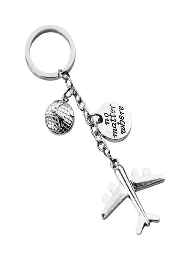 No Matter Where Plane Series Metal Key Chain