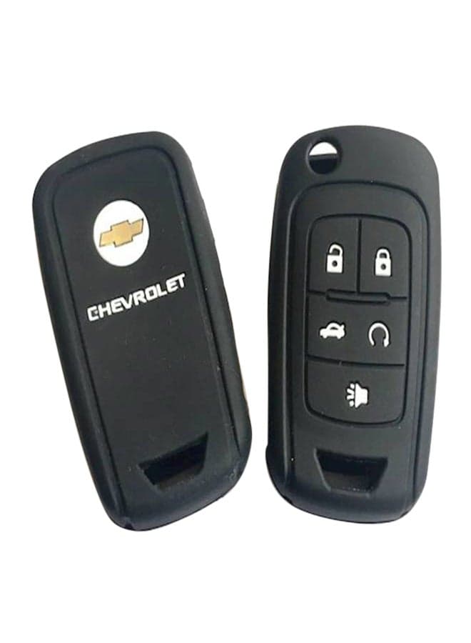 Chevrolet 5 Button Car Remote Key Silicon Protection Cover 2 Pieces Key Chain