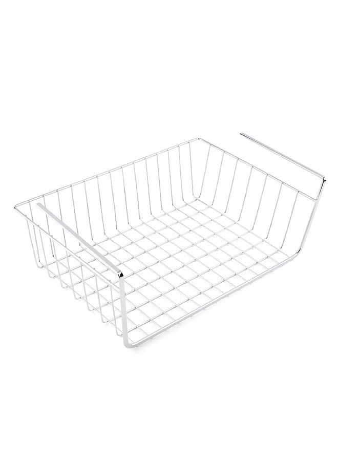 Kitchen Under Shelf Storage Basket Silver