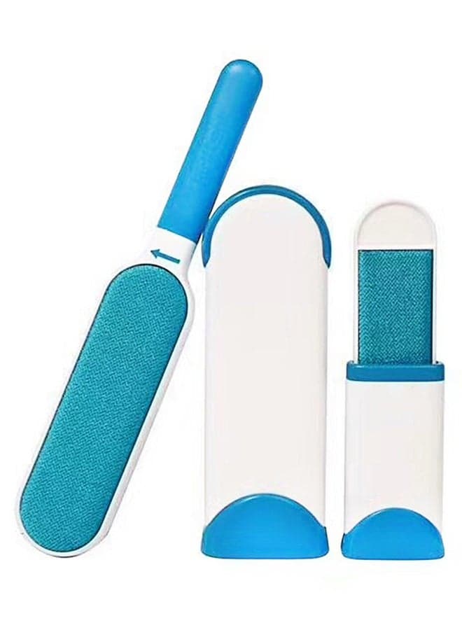 3-Piece Pet Fur Remover Blue/White