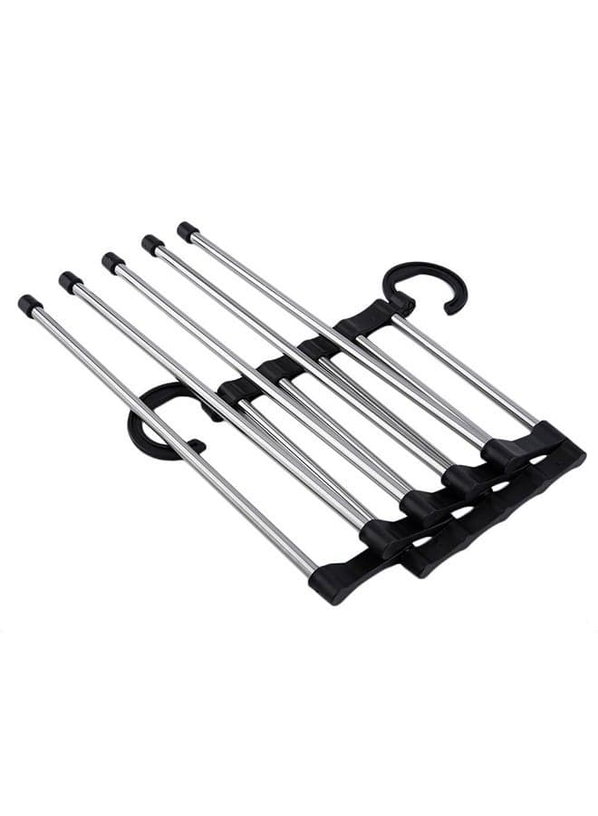 Foldable Trouser Hanger Silver