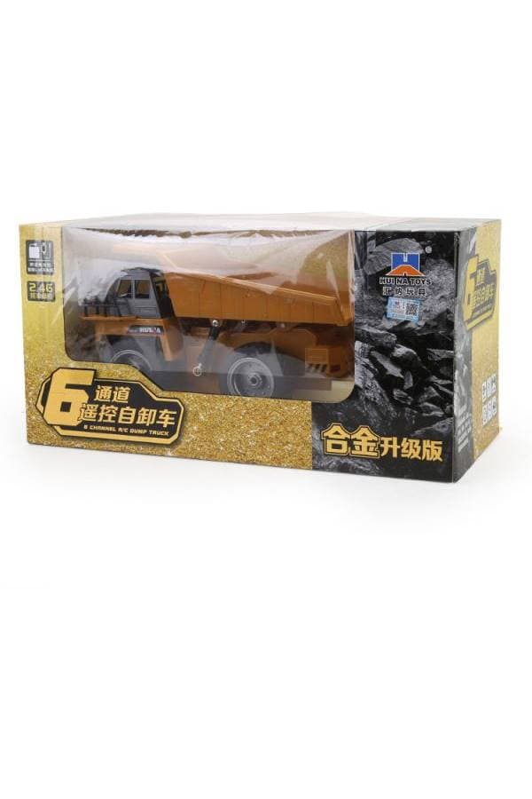6 Channel Alloy Version Remote Control Dump Truck With Light Sound Toy