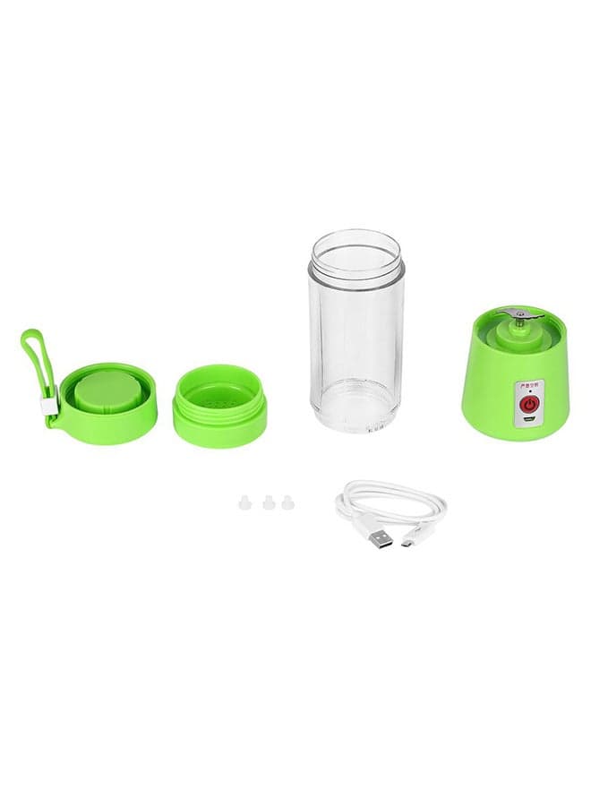 Portable Electric Smoothie Blender Juice 380 ml ZK1623401 Green/Clear