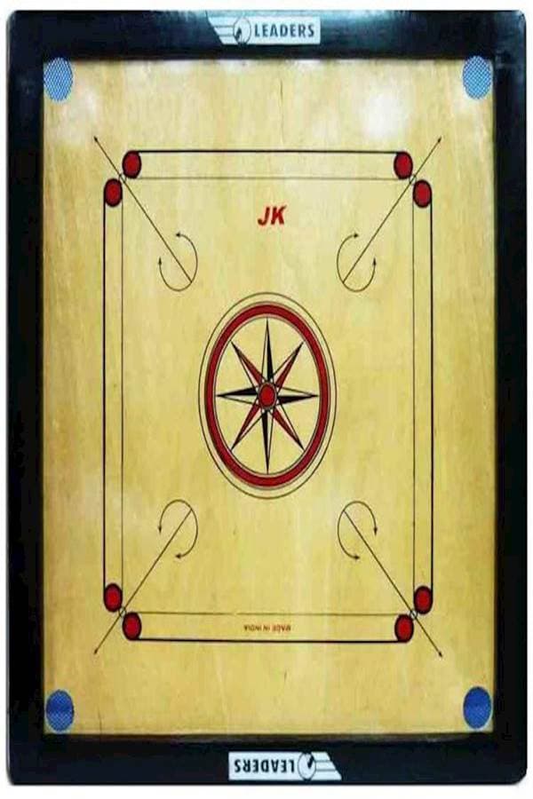 Wooden Carrom Board With Plastic Coins