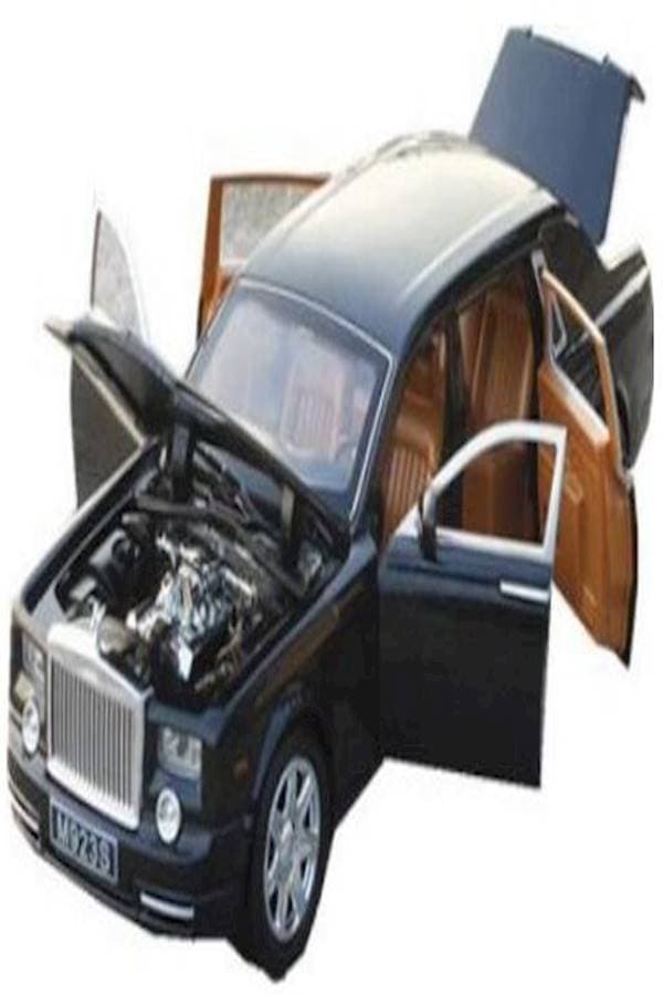 Rolls Royce Phantom Car Model Diecast Sound & Light & Pull Back Model Toy