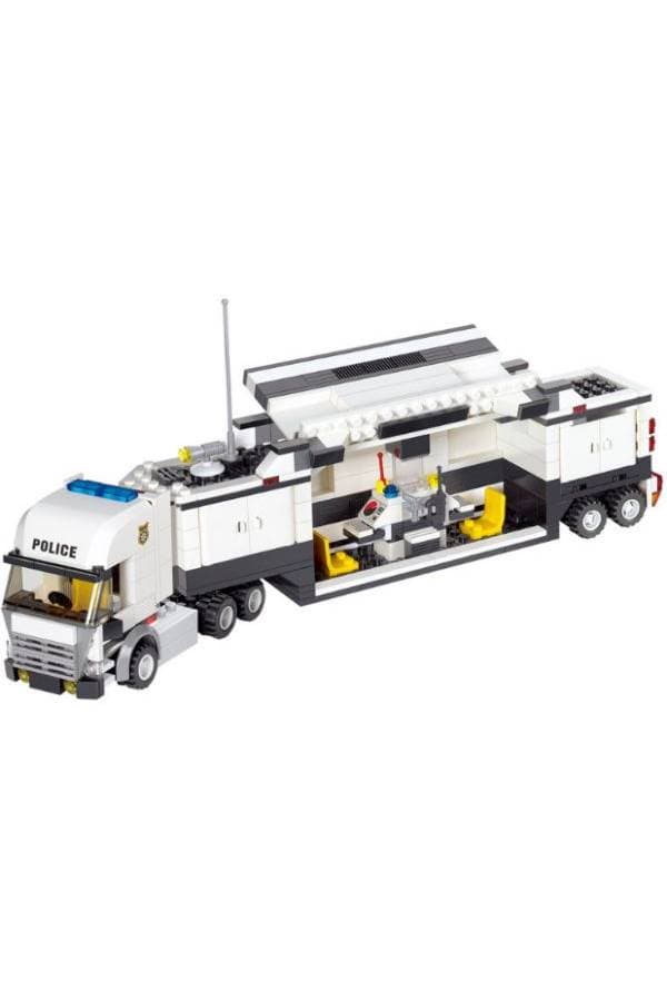 Street Police Station Car Truck Building Block