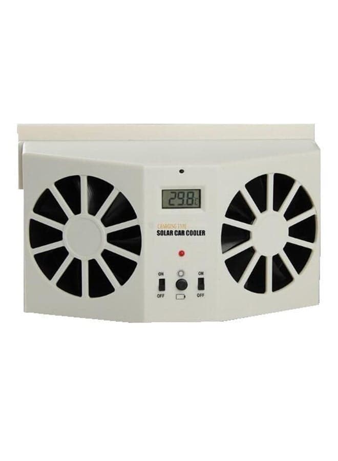 Solar Dual Car Window Air Cooler Fan