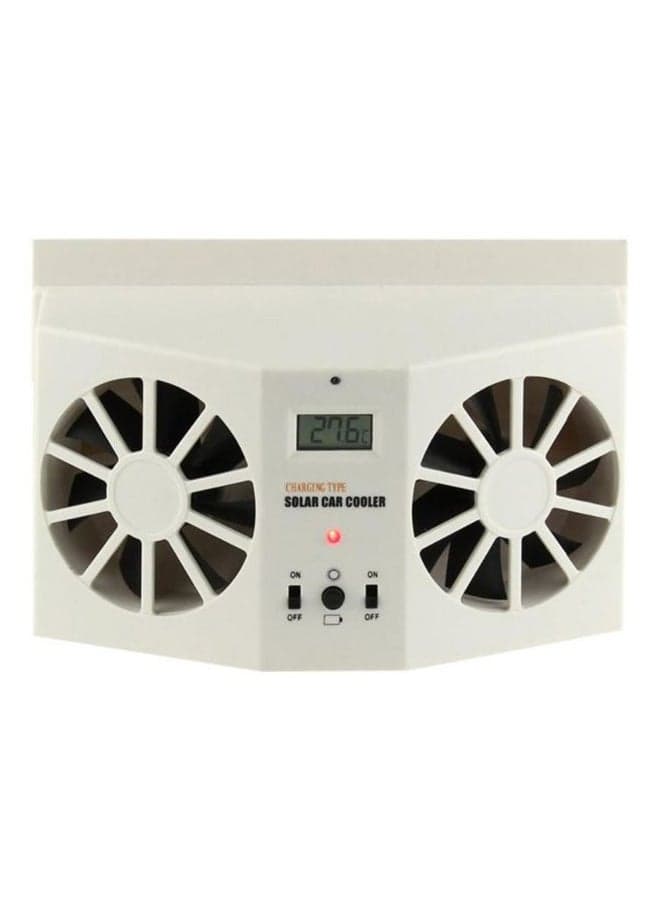 Fan Solar Powered Cooler for Front or Rear Window Air Vent