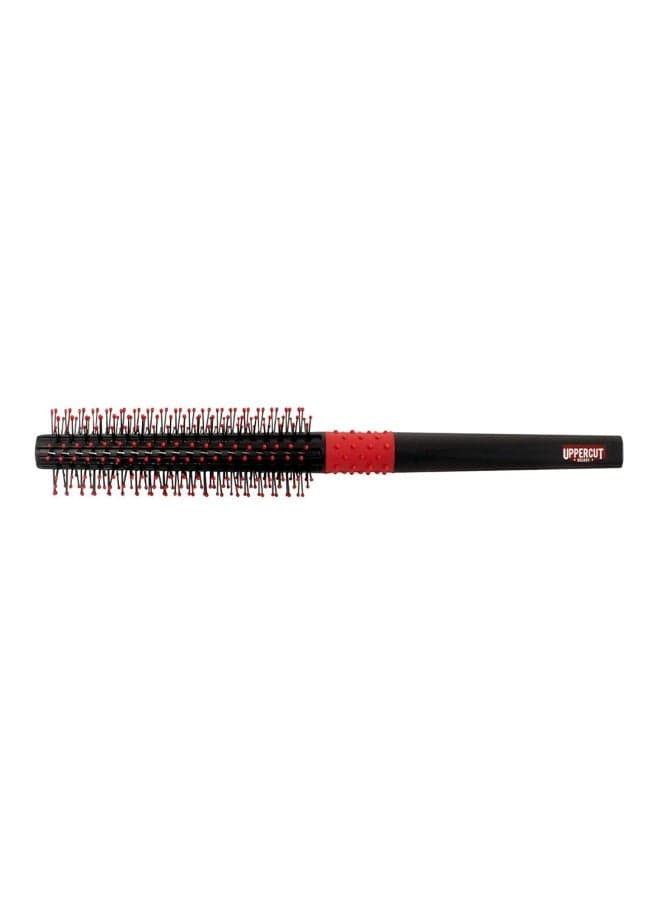Quiff Roller Round Hair Brush Black/Red 8.25inch
