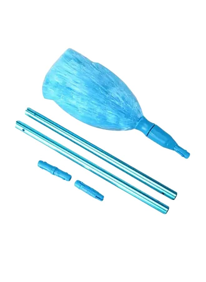 Multifunction Rotary Duster Cleaner Electric Feather Duster Cleaning Brush White & Blue 28x15x8cm