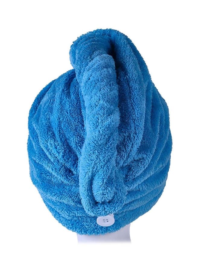 Quick Drying Hair Towel Wrap Blue