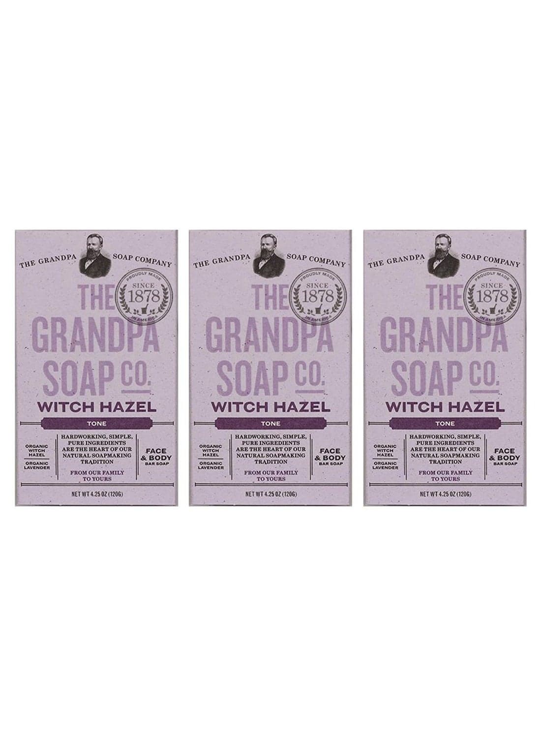 3-Piece Soft And Gentle Witch Hazel Bar Set