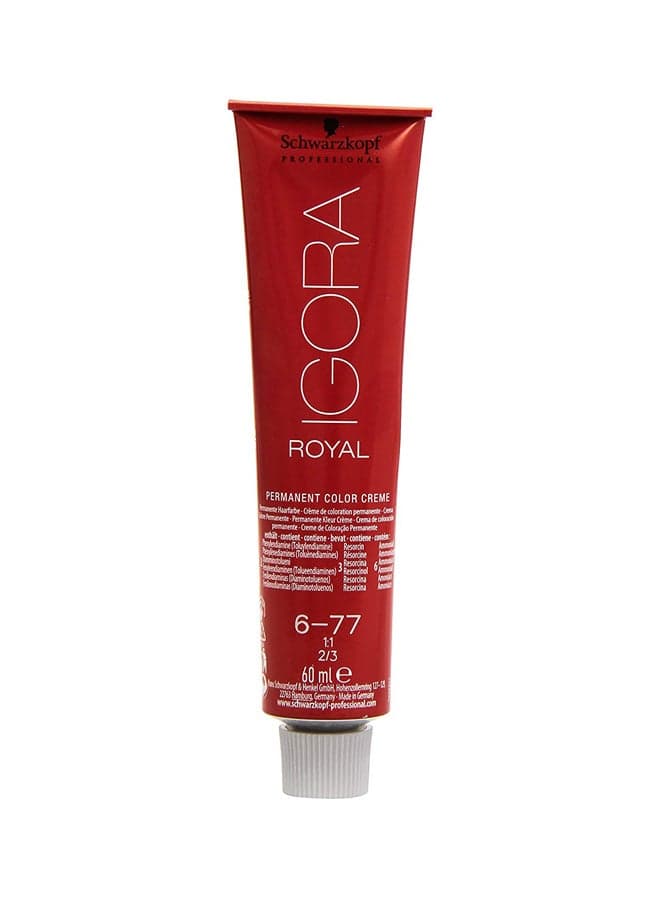 Igora Vibrance Tone On Tone Coloration Tube 6-77 Dark Blonde Copper 60ml