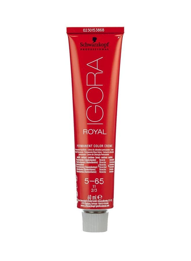 Igora Royal Permanent Colour Cream 5-65 Light Brown Chocolate Gold 60ml