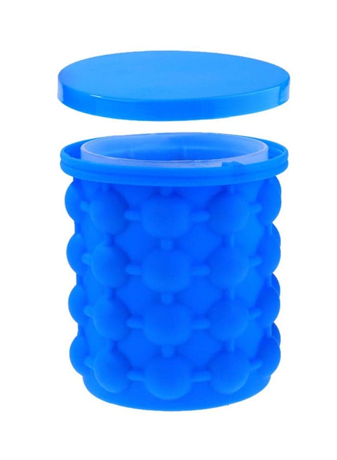 Silicone Space Saving Ice Cube Maker Blue