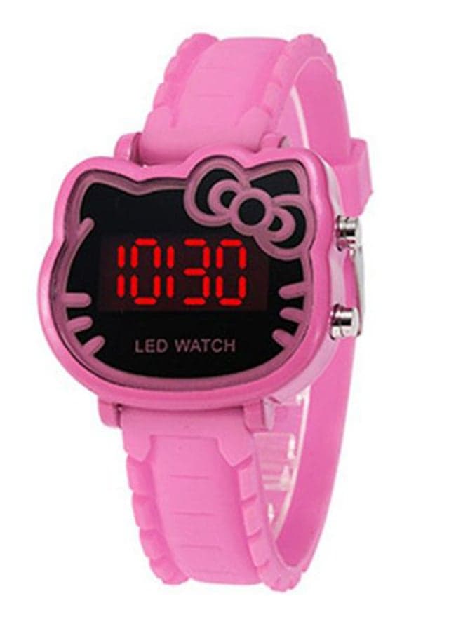 Kids' Lovely Cartoon Cat Shape Electronic Watch