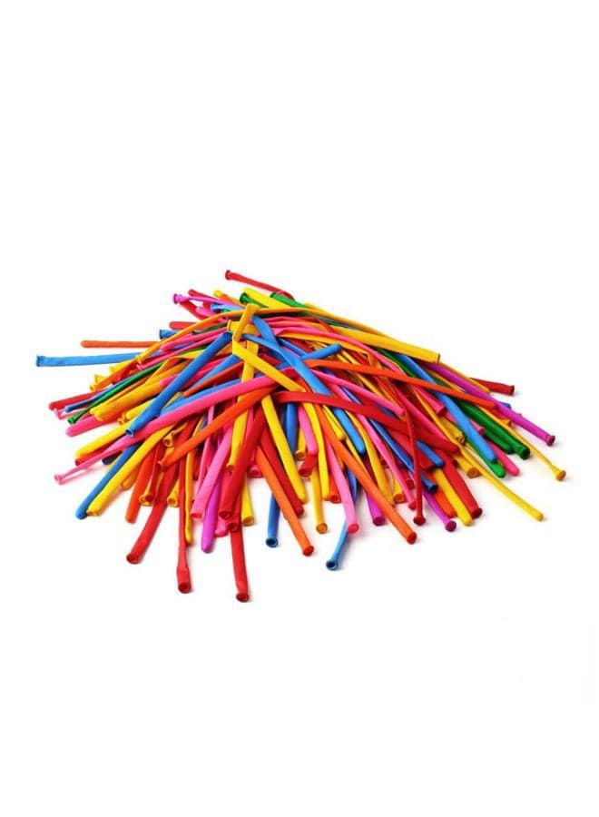 100-Piece Mixed Color Long Balloons Set JED001700 27.5cm