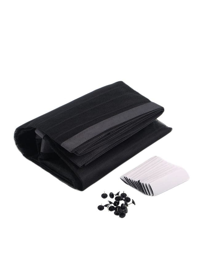 Summer Anti Mosquito Curtain Magnetic Curtains Automatic Closing Door Screen Black