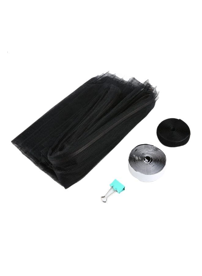 Summer Magnetic Net Curtains Anti Mosquito Curtains Automatic Closing Door Black
