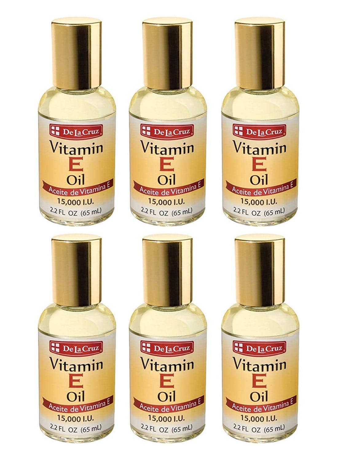 6-Piece Vitamin E Oil Set Clear
