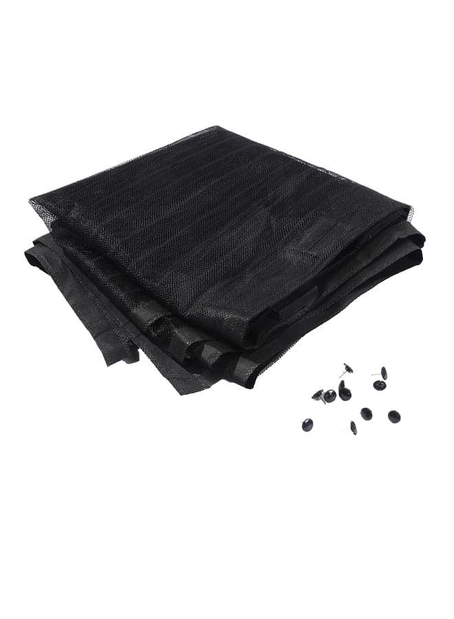 Anti-Insect Magnetic Door Mesh Black