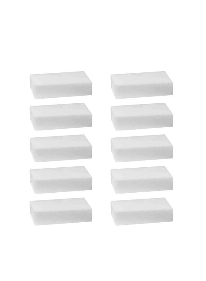 10-Piece Sponge White 21x10x6cm