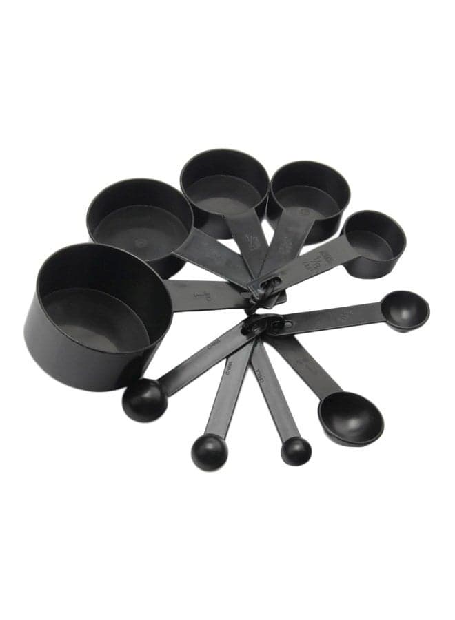 10-Piece Measuring Spoons Set Black
