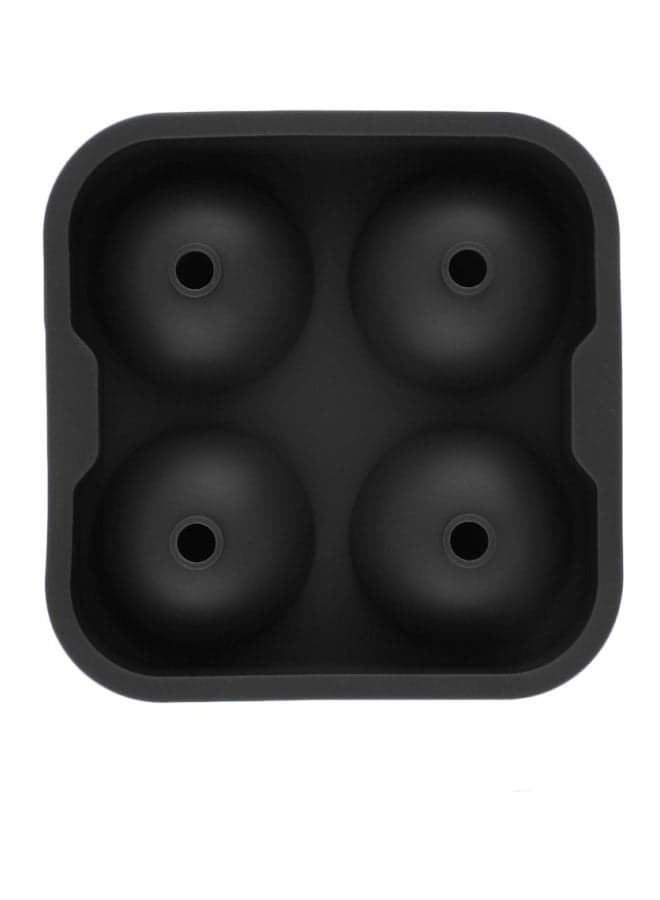 Ice Ball Maker Mould Black 11.5x11.5x4.5cm