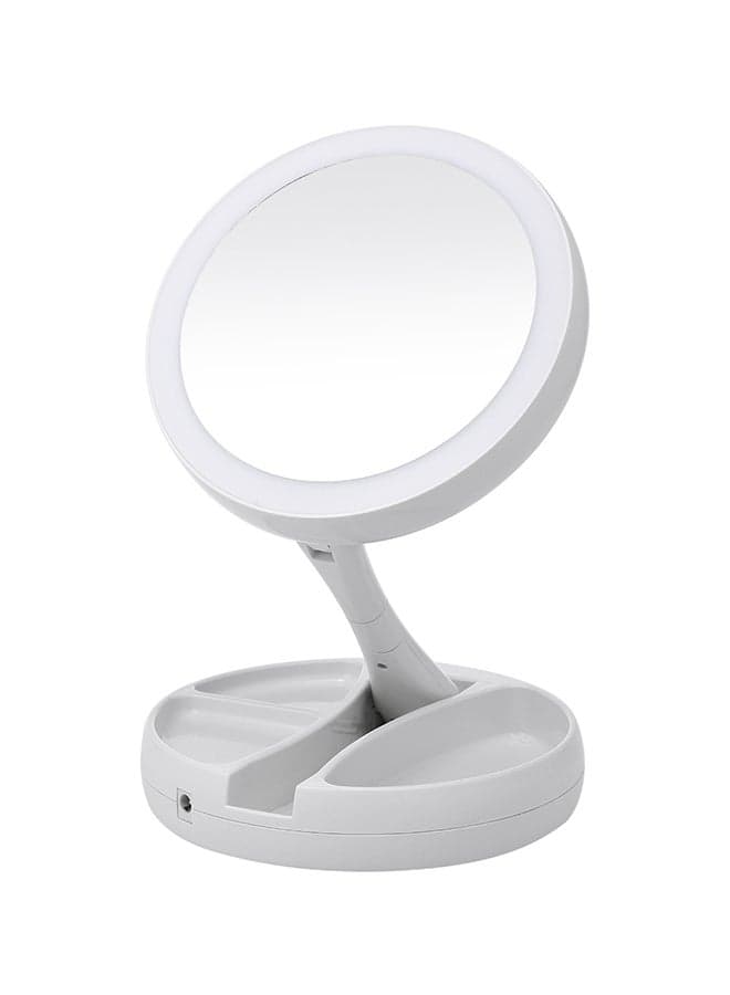 LED Lighted Makeup Mirror Silver