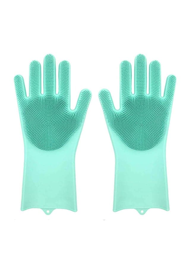 Dish Washing Gloves green 13.5x6inch