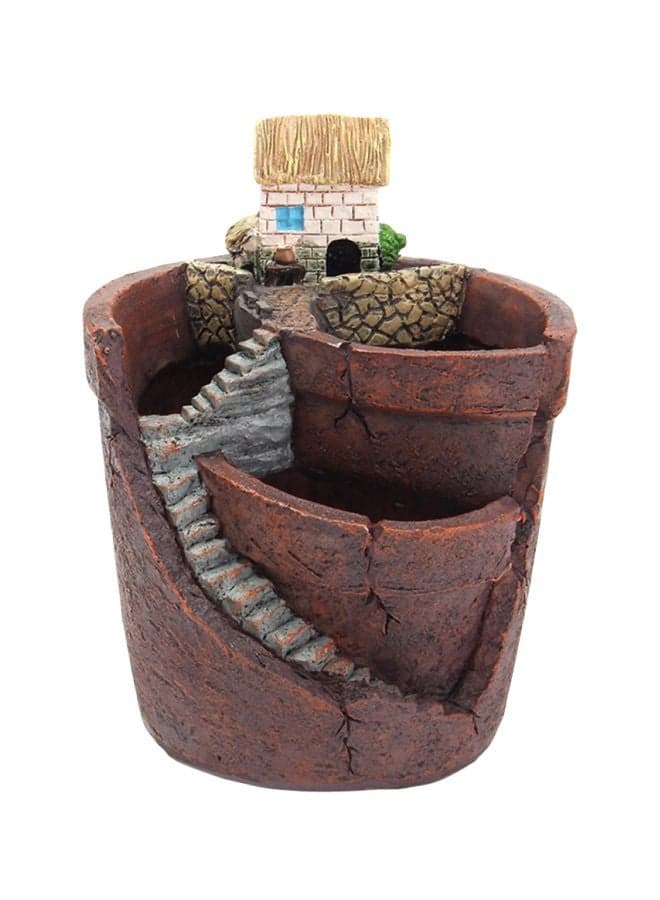 Decorative Flower Pot Brown/Green/Blue 10x75x120mm