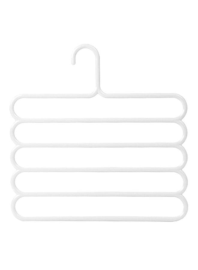 5 Layers Multifunctional Scarf Hanger White 35x34.5cm