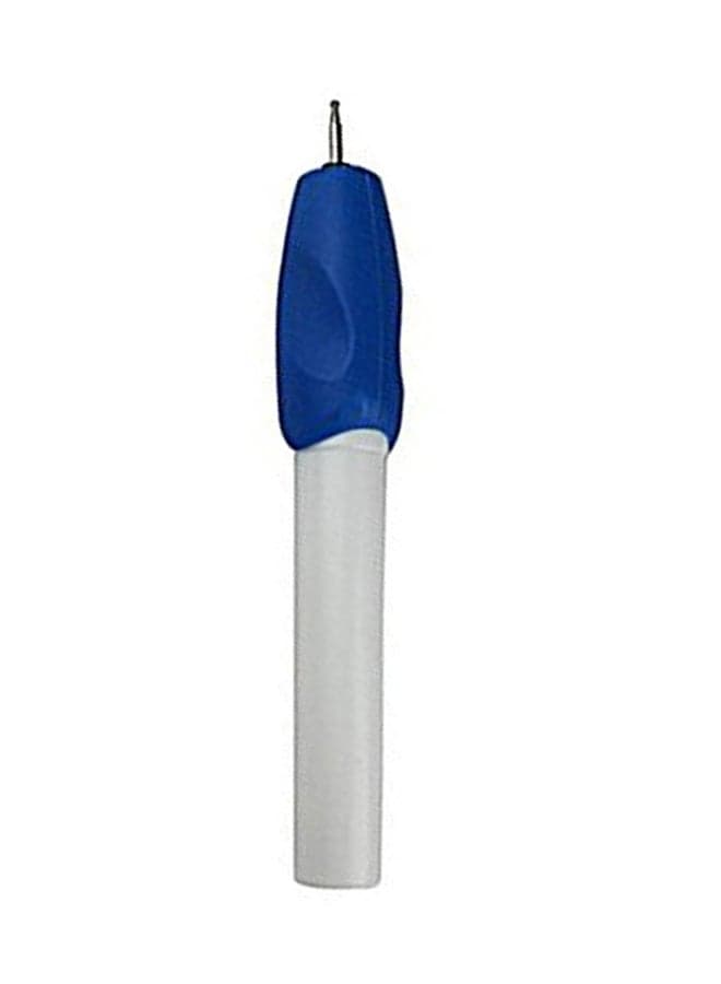 Electric Engraver Automatic Mini Engraving Pen Carving Tool Blue/White 17.5x3x3cm