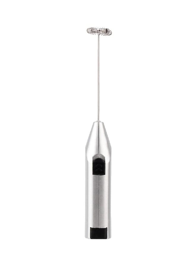 Handheld Milk Frother Silver/Black 20x4x2.5cm