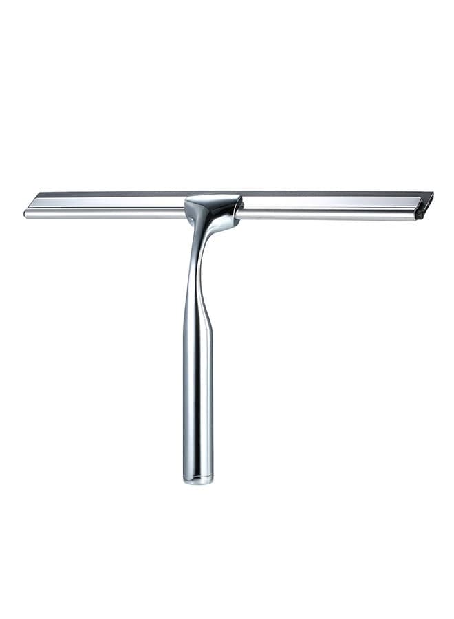 Rubber Squeegee Glass Wiper With Hook Silver 0.263kg