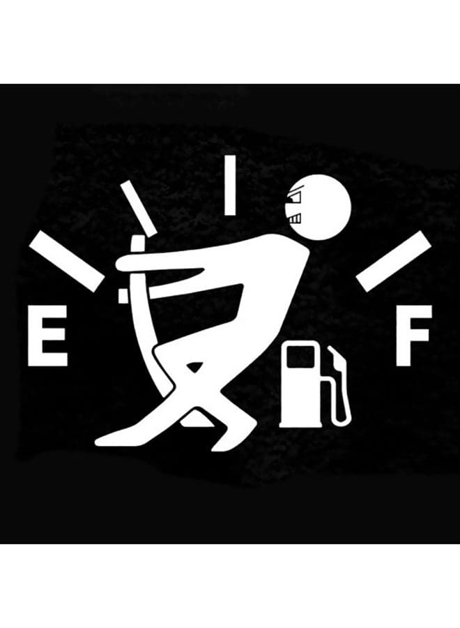 Reflective Oil Shortage Car Body Sticker