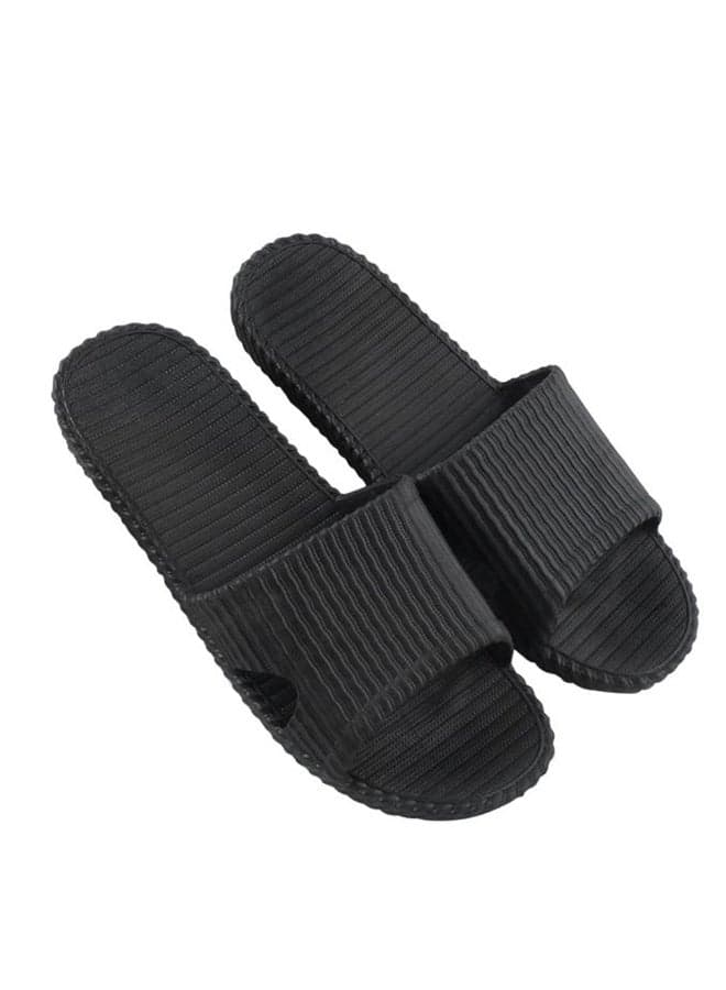 Skid proof Flat Slipper Black