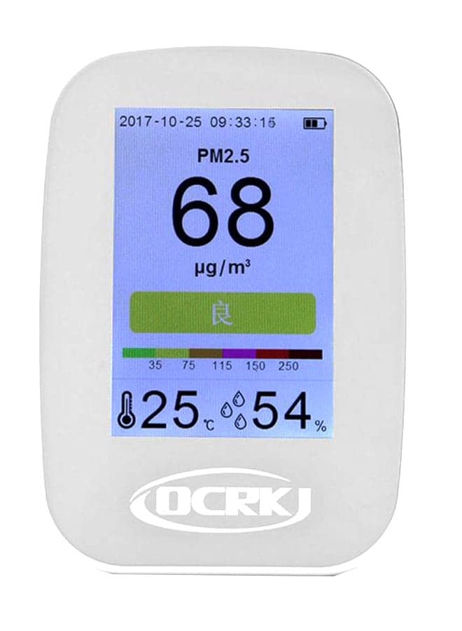 LCD Digital Air Quality Monitor Detector XD564500 White
