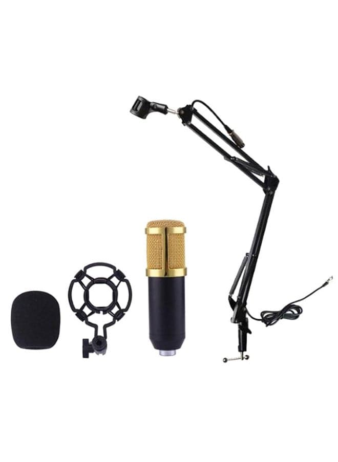 Recording Condenser Microphone With Stand BM-800 Gold/Black