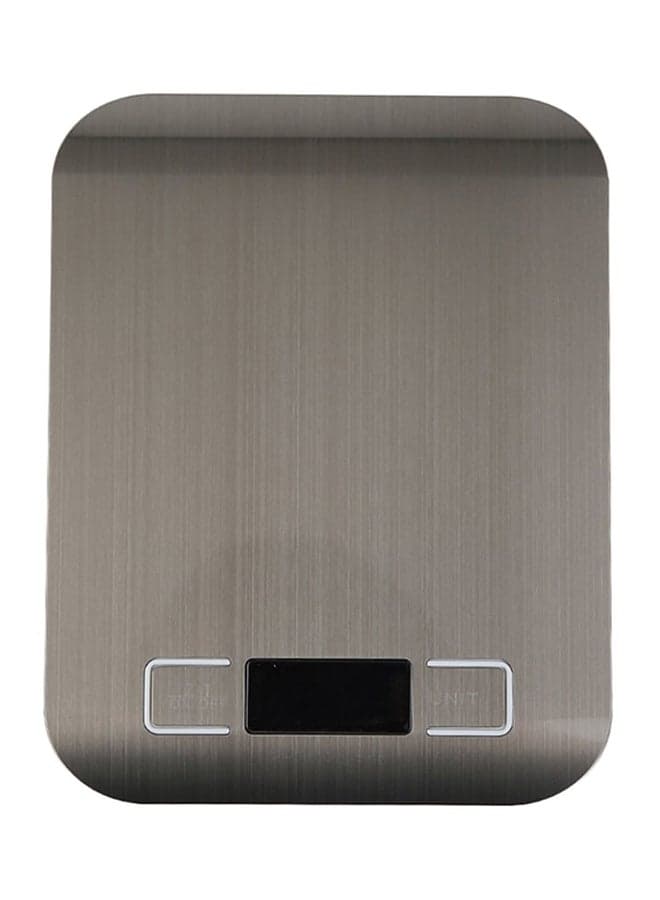 Lcd Display Digital Electronic Scale Silver 18 x 14 x 1.7centimeter