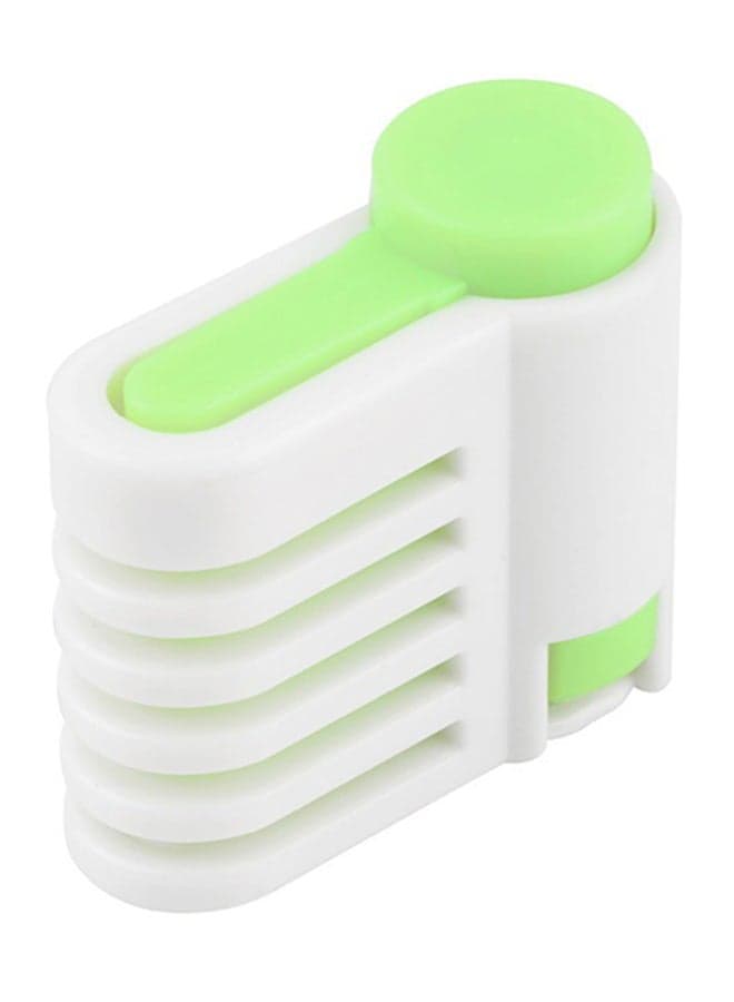 2-Piece 5-Layer Cake And Bread Leveler Slicer Green 9x5x2.5centimeter